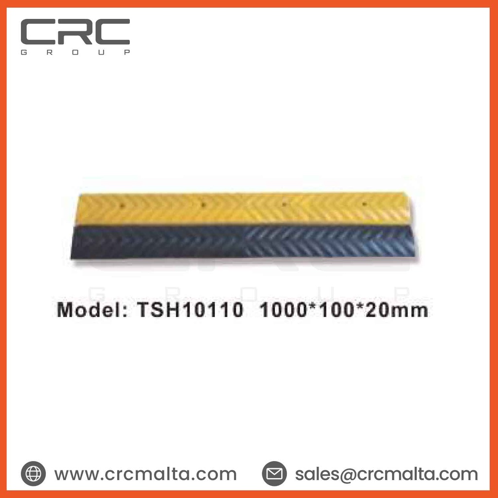 CRC Rubber Speed Bumps 1000×100×20mm