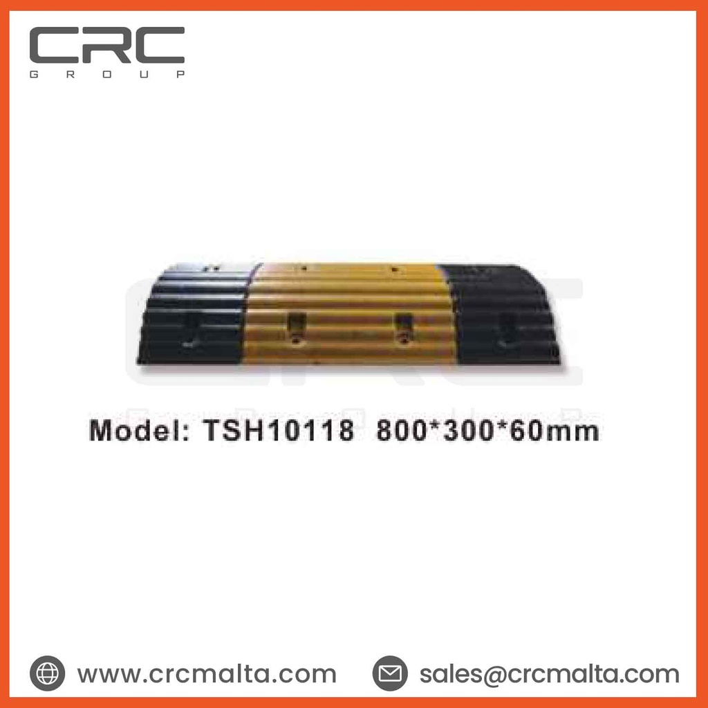 CRC Rubber Speed Bumps 800×300×60mm