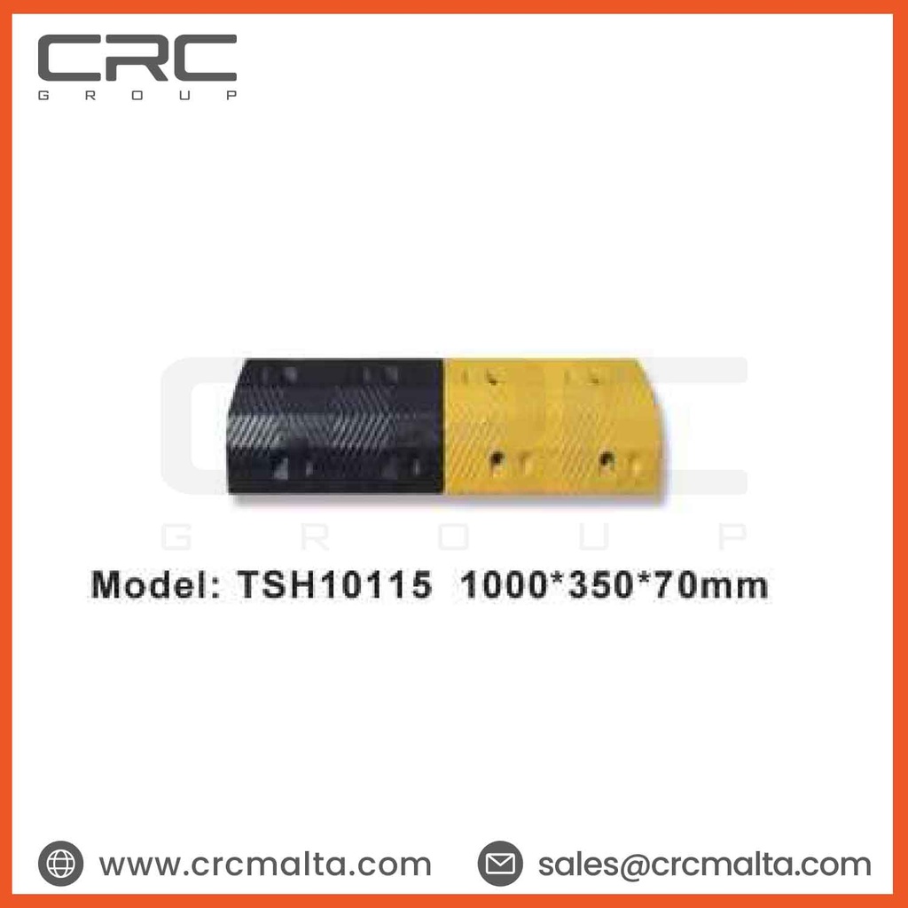 CRC Rubber Speed Bumps 1000×350×70mm