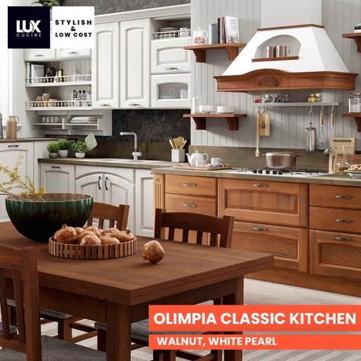 CRC OLIMPIA Classic Kitchen Cusine Walnut