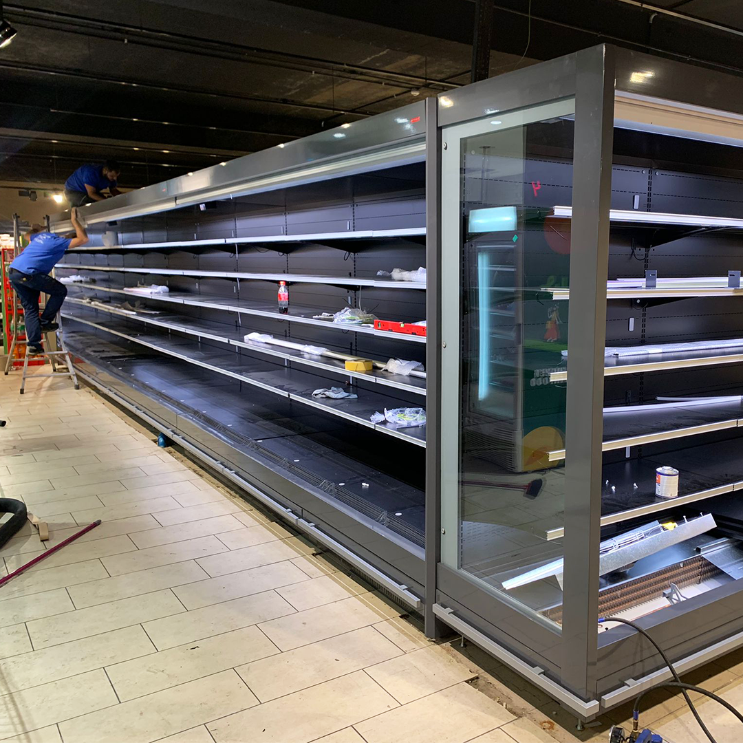 Welbee supermarket Installation of Arneg Refrigeration